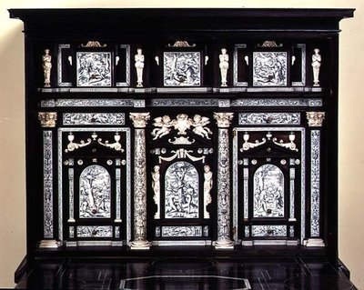 Cabinet decorated with scenes from the Book of Genesis by French School